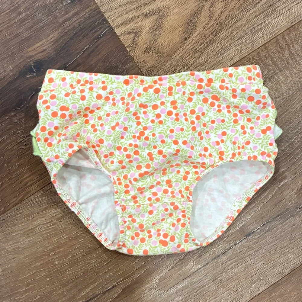 Matilda Jane Hello Lovely Sweetly Striped Orange Diaper Cover Bloomers 6-12m
